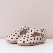 Load image into Gallery viewer, Clemmie Polka Dot Cream T-Bars