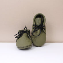 Load image into Gallery viewer, Olive Unisex Laced Booties
