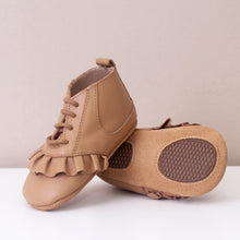 Load image into Gallery viewer, Marlowe Frill Tan Girls Boots