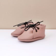 Load image into Gallery viewer, Mauve Girls Laced Booties