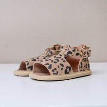 Load image into Gallery viewer, Sahara Camel Leopard Print Sandals