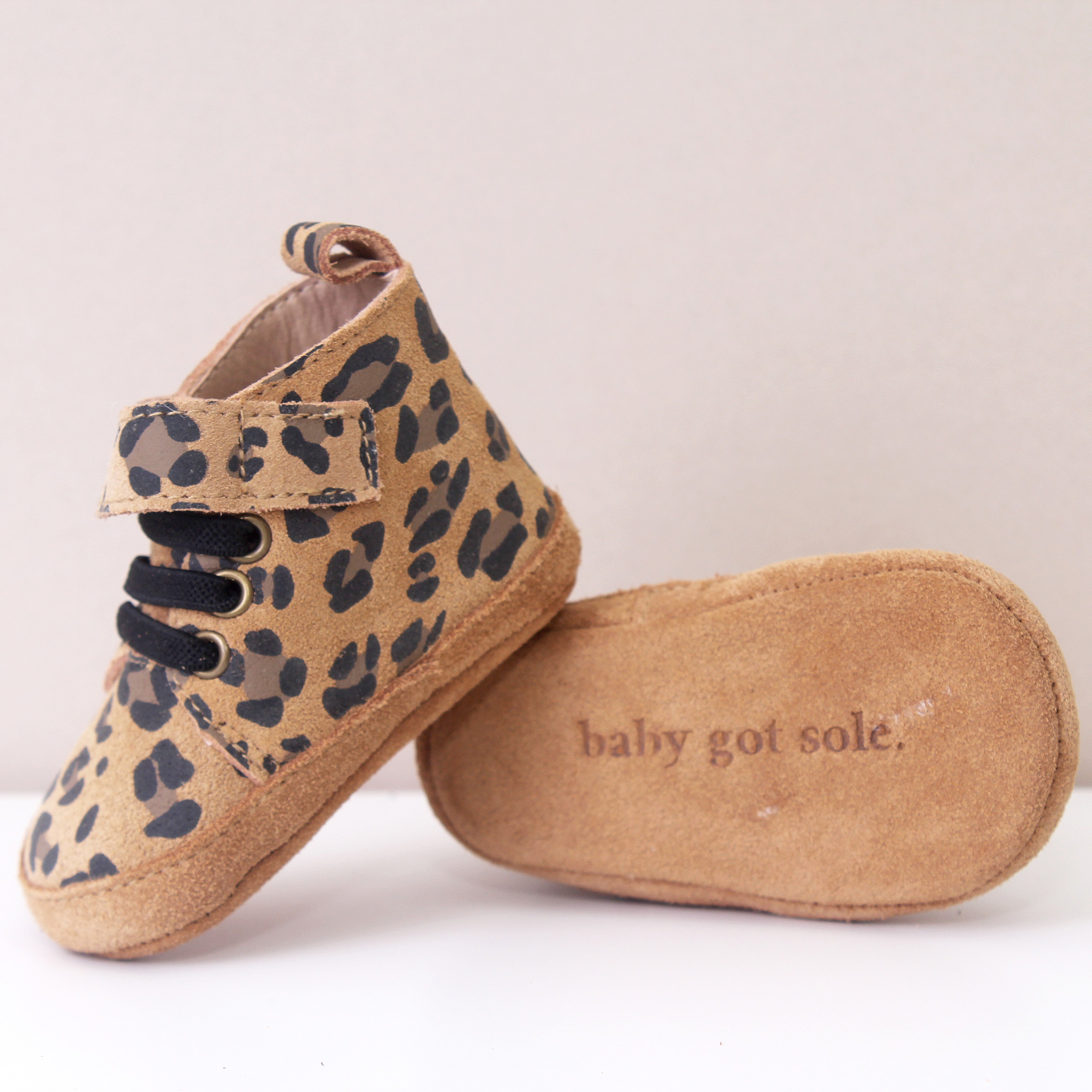 Leopard hotsell baby booties