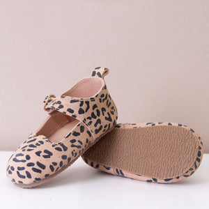 Dolly Leopard Print Mary Janes