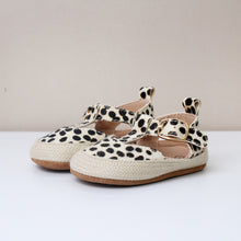 Load image into Gallery viewer, Juno Cream Cheetah Print T Bar Sandals
