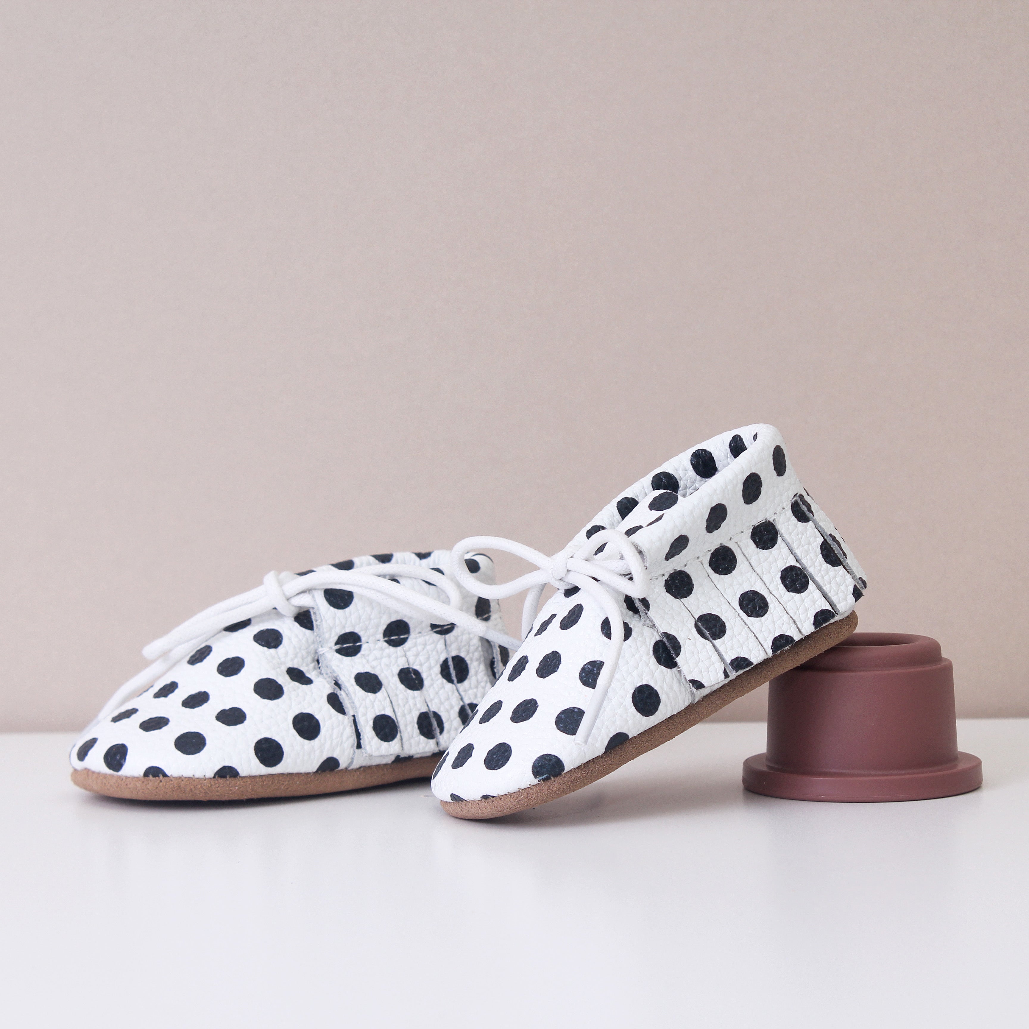 Spotty shoes sale black and white